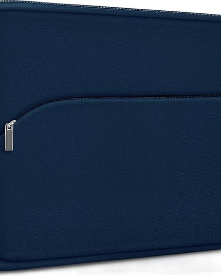 Laptop Sleeve 14 inch, Slim Portable Monitor Protective Cover with Front Pocket, Traveling Carrying Laptop Case Compatible for MacBook Air/Pro, HP, Dell, Lenovo, Acer, Deep Blue
