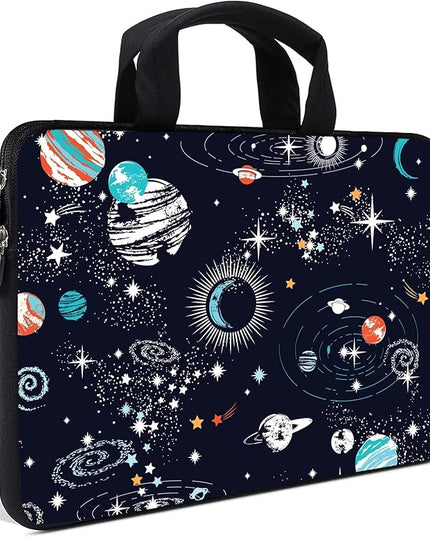 AMARY Laptop Sleeves 11.6" 12" Laptop Handle Bag Neoprene Notebook Carrying Pouch Chromebook Sleeves case Ultrabook Case Tablet Cover Fit Apple MacBook Air HP DELL Lenovo Asus for Men Women (Galaxy)