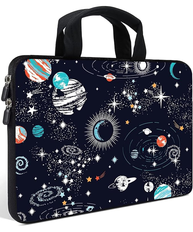 AMARY Laptop Sleeves 11.6" 12" Laptop Handle Bag Neoprene Notebook Carrying Pouch Chromebook Sleeves case Ultrabook Case Tablet Cover Fit Apple MacBook Air HP DELL Lenovo Asus for Men Women (Galaxy)