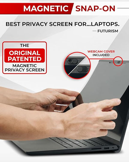 SightPro Magnetic Laptop Privacy Screen 14 Inch 16:9 - Removable Computer Privacy Filter Shield and Protector