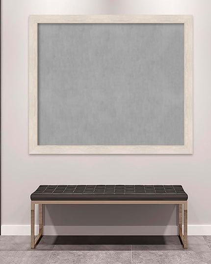 Amanti Art White Framed Magnetic Board 45x53 Oversize Vision Board for use with Magnets, 100% Metal Sheet to Display Items as Office Decor or for Home Organization in mudroom, Kitchen or Kids Room