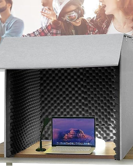 Portable Sound Recording Vocal Booth Box,Desktop Soundproof Cover,Isolation Booth,Sound Absorbing Shield,sound Proof Foam Panels To Filter Vocal,studio Booth,isolation Booth,portable Recording Studio