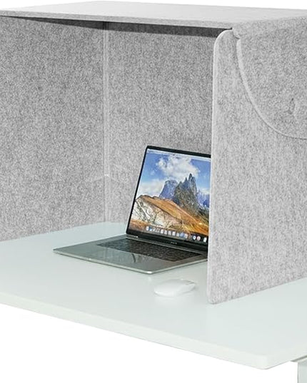 Desktop Partition Divider - Foldable Acoustic Privacy Screen Sound Absorbing Panel for Office & Home, Desk Shade for Cubicle to Block Light, 32.3" W x 19.7" D x 23.2" H