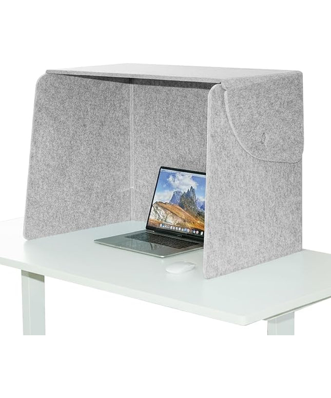 Desktop Partition Divider - Foldable Acoustic Privacy Screen Sound Absorbing Panel for Office & Home, Desk Shade for Cubicle to Block Light, 32.3" W x 19.7" D x 23.2" H