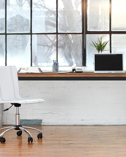 Bast Board Modern Simple Style Computer Desk Standing Table 30x59 Inches Large Office Desk Computer Table Study Writing Desk Workstation for Home Office Black Metal Frame