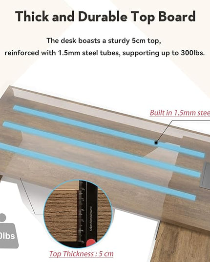 Retractable L-Shaped Executive Desk, Modern Office Desk with Drawers and Lateral File Cabinet, Large Computer Desk with Storage Shelves, Workstation for Home Office (Left Return, 86.6 - 94.5 IN)