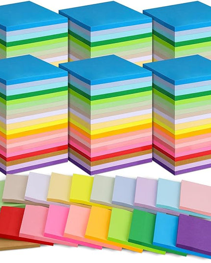 100 Pack Sticky Notes Bulk 3 x 3 in Self-Stick Note Pads Colorful Posted Note in 20 Colors Adhesive Paper Memo 50 Sheets/Pad Easy to Post for Office Home School Meetings Notebook Wall Door Window