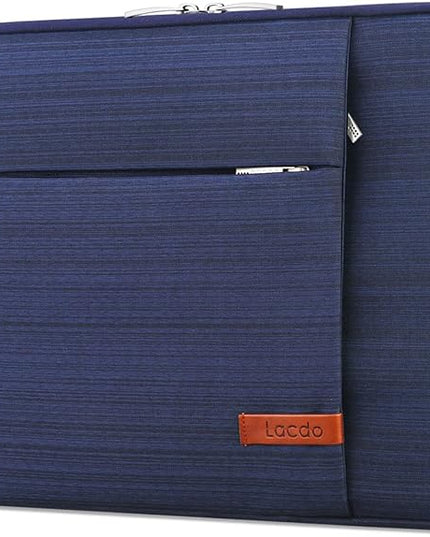Lacdo 14 Inch Laptop Sleeve Case Computer Bag for HP Lenovo Dell ASUS Acer Chromebook 14 / HP Stream 14 / Dell Inspiron 14 / Lenovo IdeaPad 14 / Acer Spin 3 / ASUS ZenBook 14, Water-Resistant, Blue