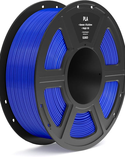 ELEGOO PLA Filament 1.75mm Dark Blue 1KG, 3D Printer Filament Dimensional Accuracy +/- 0.02mm, 1kg Spool(2.2lbs) Fit Most FDM 3D Printers