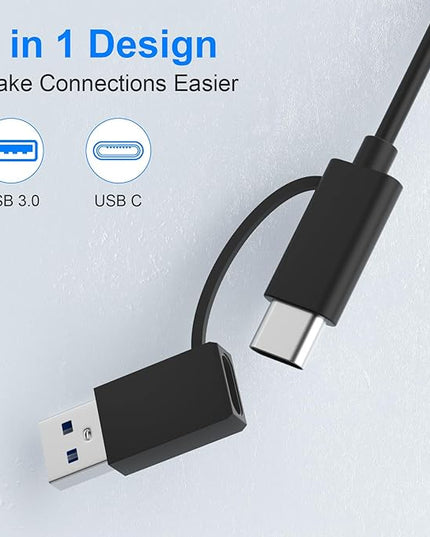 CFexpress Type B Card Reader, 6-in-1 USB 3.2 10Gbps CFexpress Card Reader Adapter for CFexpress Type B/SD/TF/MS/XD/CF Memory Card, CF Express Card Reader Read 6 Cards Simultaneously