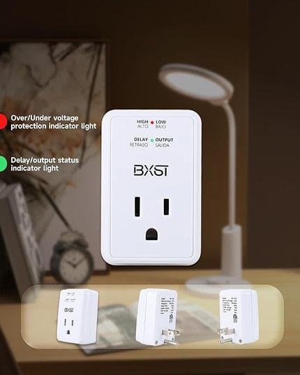 [ETL Listed] BXST Single Outlet Surge Protector for Refrigerator Voltage Protection Mini Wall Outlet Surge Protector Plug in for Computer/TV/PC 140J 1200W（2 Pack）