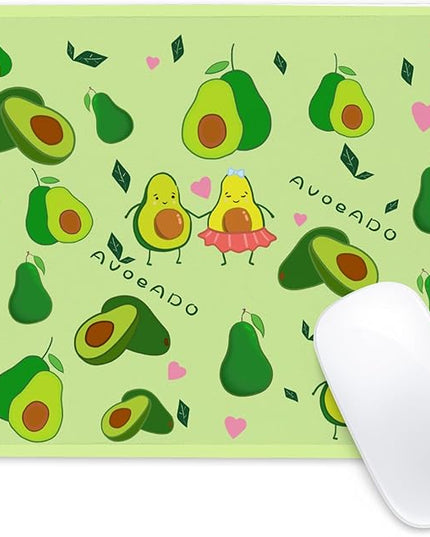 Avocado Square Mouse Pad,Non-Slip Rubber Base Mouse Pad,Home Office Decoration Desktop Accessory, Laptop Mouse Pad for Office Laptops,9.4x7.8x0.12in