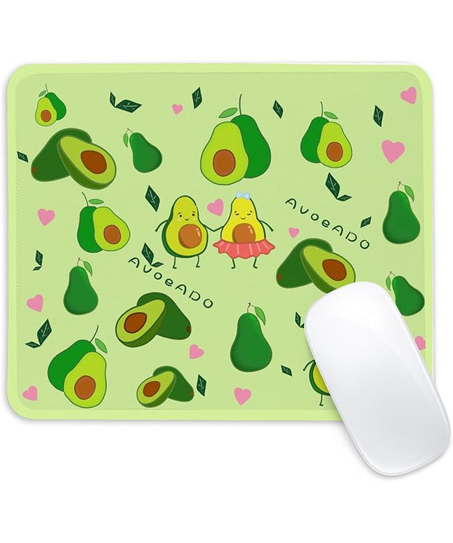 Avocado Square Mouse Pad,Non-Slip Rubber Base Mouse Pad,Home Office Decoration Desktop Accessory, Laptop Mouse Pad for Office Laptops,9.4x7.8x0.12in