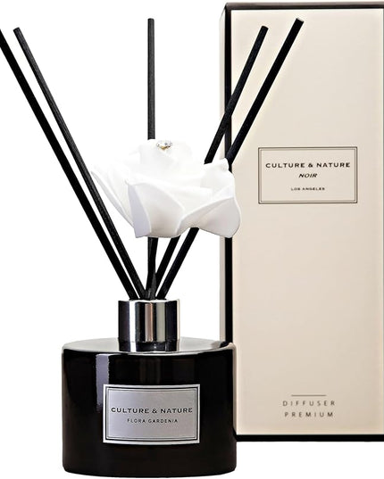 CULTURE & NATURE Reed Diffuser Set (6.7oz, Flora Gardenia)