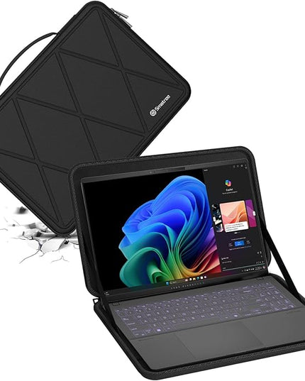 Smatree Hard EVA Protective Sleeve Case Compatible for 15.3 inch Lenovo Yoga Slim 7i Aura Edition Laptop, 15.6 inch ASUS Vivobook S 15 (S5507),Copilot+ PC Waterproof and Anti-Shock Bag (X8267)