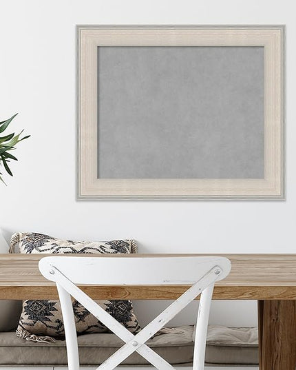 Amanti Art White Framed Magnetic Board 20x24 Small Vision Board for use with Magnets, 100% Metal Sheet to Display Items as Office Decor or for Home Organization in mudroom, Kitchen or Kids Room