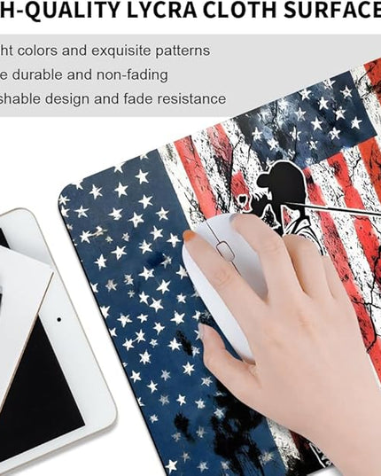 Golf Flag Square Mouse pad, Texture, Waterproof, Anti Slip Rubber Base, Computer Mouse pad, Laptop Mouse pad