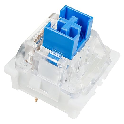 OUTEMU Switches, 3-Pin Hot Swappable - Cherry MX Equivalent DIY Replacement Pack for Mechanical Gaming Keyboards-Parent (Blue, 90 Pcs)