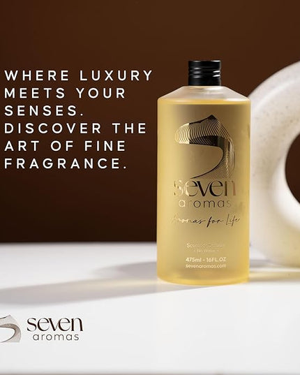 SevenAromas Hotel Scent Diffuser Oil, Luxury Hotel-Inspired Essential Oil for Aromatherapy & HVAC Diffusers – Premium Dropper Bottle - 145 ml 5 FL oz (Green Bamboo Soft)
