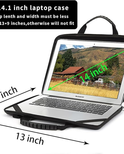 BUG 13-14 Inch Laptop Case Hard Shell, Protective Laptop Carrying Case with Stand for Heat Dissipation