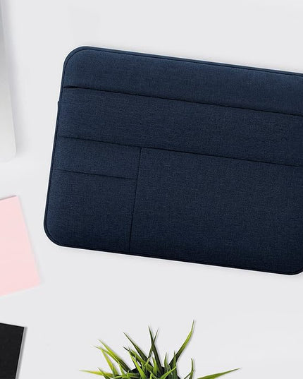 15 inch Laptop Sleeve for 15” MacBook Pro A1707/A1990 Laptop Computer, Protective Waterproof Laptop Case Carrying Bag Portable Cover with Multi Pocket, Navy Blue
