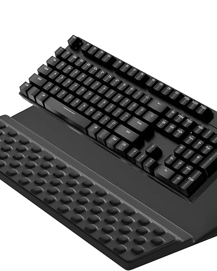 Ospelelf Keyboard Stand with Wrist Rest, Comfy Ergonomic Keyboard Riser Holder for Office Home