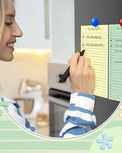 Censen 10 Pack 500 Sheets To Do List Notes Daily Checklist Notepads with 50 Sheets Each Undated Color Memo Pad Block Shopping List Pad Weekly Plan Notepad Organizer Planners(Bright Color,Lined)
