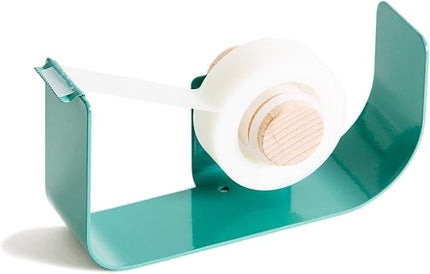 U Brands Metal Desk Organization Kit, Arc Collection, Cup, Tape Dispenser and Letter Sorter Included, Green (3605A00-01)