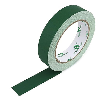 BOMEI PACK Dark Green Gaffer Tape, Matte Non-Reflective, 1inch x 30yds No Residue Hand Tear Self-Adhesive Tape for Labeling, Cable, Stage, Photo Studio, Painters and Duct Repair, 1 Pack