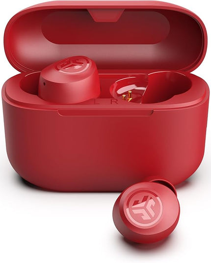 JLab Go Air Pop+ True Wireless Earbuds, in Ear Headphones, Bluetooth Earphones, 35H Playtime Ear Buds, Bluetooth Earbuds with Microphone, USB-C Charging Case, Dual Connect, EQ3 Sound, Rose