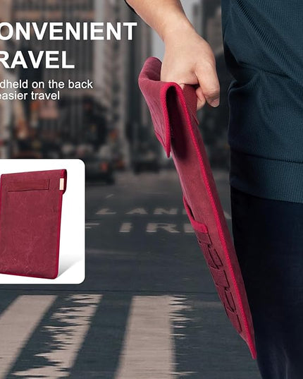 Gexmil Laptop Sleeve 16 inch, 15-15.6 Inch Laptop Cover Compatible with MacBook Pro 16 M4 M3 M2 M1, HP Acer Dell Lenovo ASUS Notebook, Computer Sleeve Bag with Pocket, Red