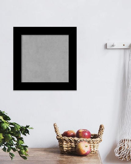 Amanti Art Black Framed Magnetic Board 15x15 X-Small Vision Board for use with Magnets, 100% Metal Sheet to Display Items as Office Decor or for Home Organization in mudroom, Kitchen or Kids Room