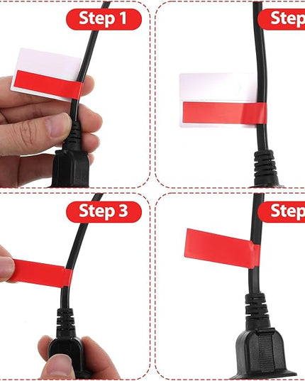 600 Pcs Ethernet Cable Labels,Cord Tags Labeling,Waterproof Cord Tags Labeling,Multicolor Wire Markers for Management,Self Adhesive for Laser Printer and Handwriting