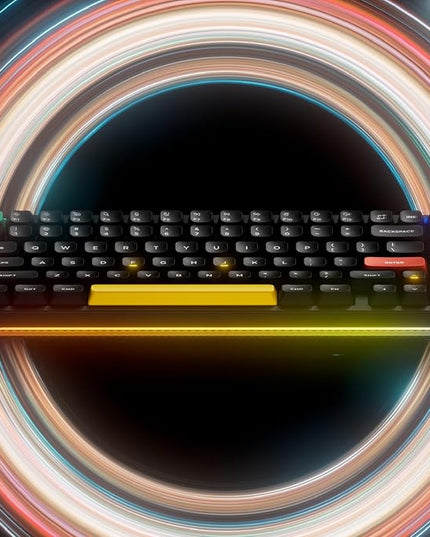 nuphy Halo75 V2 Mechancial Gaming Kyeboard,75% Wireless Hot Swappable Bluetooth Keyboard,83 Kyes RGB Backlit Keyboard,Support Bluetooth/2.4GHz/USB-C (Black, Mint (37gf))