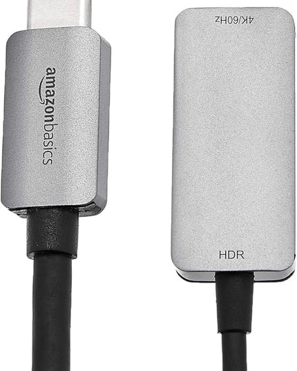 Amazon Basics USB-C 3.1 Male to HDMI Female Adapter for Phone and Tablet, 4K@60Hz, Portable, Plug and Play, Gray, 1.69 x 1.45 x 0.43 inches
