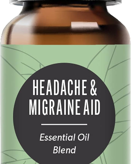 Edens Garden Headache & Migraine Aid Essential Oil Blend- 100% Pure Premium Grade, Undiluted, Natural, Therapeutic, Aromatherapy, The Best for Diffusing, Skin, Humidifiers, Face 10 ml (.33 fl oz)
