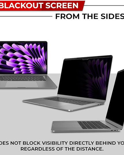 SightPro Magnetic Privacy Screen for MacBook Air 15 Inch (2023-2025, M2, M3, M4) Removable Laptop Privacy Filter Shield and Protector