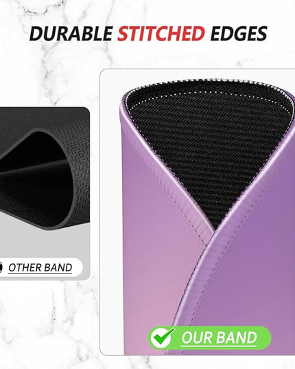 ITNRSIIET Mouse Pad Non-Slip Rubber Base Smooth Surface Stitched Edges Waterproof Durable Compatible with All Mice for Office & Gaming, Desk Accessory, Diameter 8.7 inch, Lilac Gradient