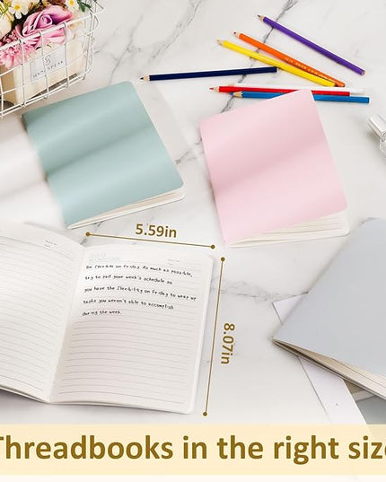 Ddaowanx 24 Pack Colorful Lined Notebooks, Journals in Bulk, 72 Pages, 36 Sheets,8.3x5.5 Inch, A5 Size, Travel Writing Notebooks Journal for Office School Supplie(Lined-24pack, 8 Colors)