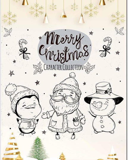 DUGUTUL Premium Festive Christmas Stationery Set Spread Holiday Joy, 48 Sheets, 8.5 x 11 Inches, 100gsm, Perfect for Personalized Gifts and Add Holiday Magic to Your Messages (A)