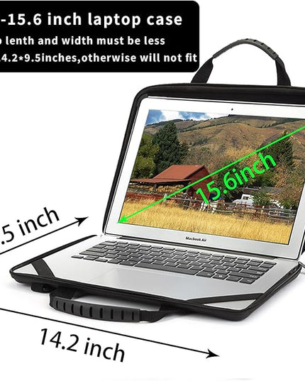 BUG 14.2-15.6 Inch Laptop Case Hard Shell, Protective Laptop Carrying Case with Stand for Heat Dissipation