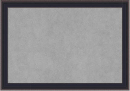 Amanti Art Black Framed Magnetic Board 19x27 Medium Vision Board for use with Magnets, 100% Metal Sheet to Display Items as Office Decor or for Home Organization in mudroom, Kitchen or Kids Room