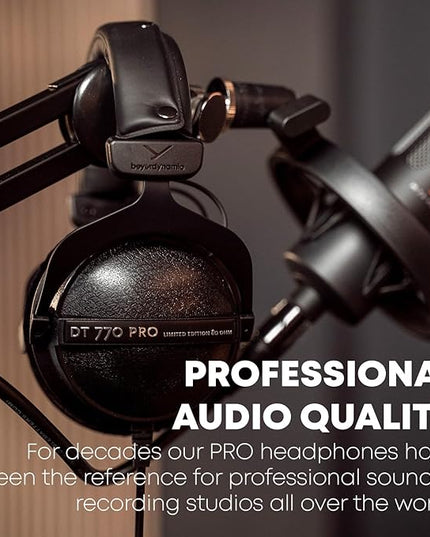 beyerdynamic DT 770 Pro 80 ohm Limited Edition Professional Studio Headphones, Black