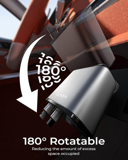 LISEN Retractable Car Charger Gift Box Edition, 84W Cars Phone Charger with Retractable Cable, Car Accessories Gifts for Men Women, 2025, USB C Fast Cars Adapter for iPhone 17 16 15 14