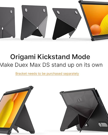 Portable Monitor - New Mobile Pixels Duex Max DS 14.1" Laptop Screen Extender, FHD 1080P Travel Monitor, USB C/USB A/HDMI Plug and Play Laptop Monitior for Windows/Mac/Android/Switch