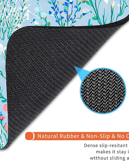 Square Mouse Pad Plants,Personalized Premium-Textured Custom Mouse Mat Design,Washable Mousepad Lycra Cloth,Non-Slip Rubber Base Computer Mouse Pads for Wireless Mouse