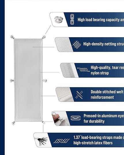 Cable Management net - Under Desk Wire Management - Flexible Under Desk Cable Management Tray White