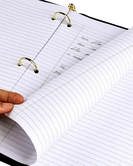 Kaisa Notebook Paper - 24 Pack, 8x10.5, Wide Ruled, 3-Ring Binder, 125 Sheets/Pack, 3-Hole Punch