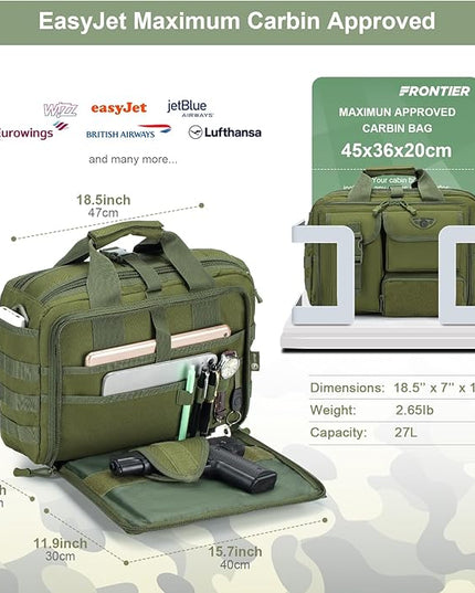 Stypos Tactical Messenger Bag Briefcase for Man Military Laptop Bag 14 Inch/15.6 Inch /17.3 Inch Messenger Shoulder Work Bag