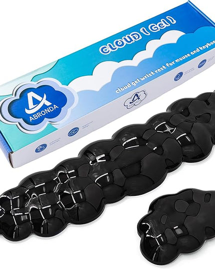 Gel Cloud Keyboard & Mouse Wrist Rest Set - Cloud Keyboard Wrist Rest Pad & Mouse Support for Office Gaming Pad Computer Laptop Ergonomic Comfortable Pain Relief- Cloud Pad Set
